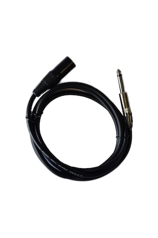 Xlr Erkek - 6.35mm Mono Jack Ses Kablosu 1.8 Metre Mikrofon Amfi Kablosu