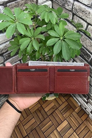 Derije Hakiki Deri Taba Spor Şeritli Erkek Cüzdanı T210 Çok Renkli