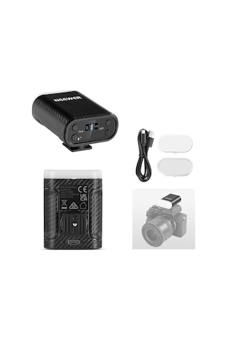 Neewer N12 Mini Kamera Flaşı 5600k Led Dolgu Işığı Lcd Ekranlı Canon Sony Nikon Fujifilm Uyumlu