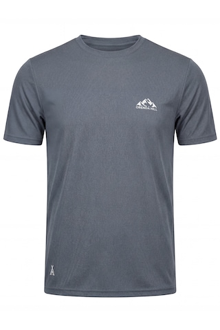 Orendahill Erkek Spor Tişört Hızlı Kuruyan Esnek Regular Fit Basic Gym Activewear Antrasit