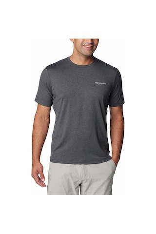 Columbia Ao5545 Tech Trail Crew Neck Iı Erkek T-shirt-29978 Koyu Gri