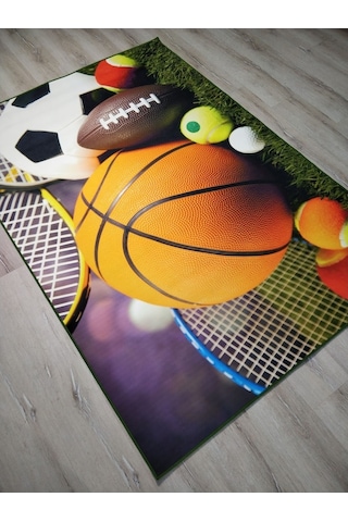 Doğuş 3Boyutluhalı 3D-910 Top Spor Halı 100X140Cm