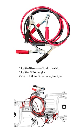 Fuhe Akü Takviye Kablosu 1. Kalite