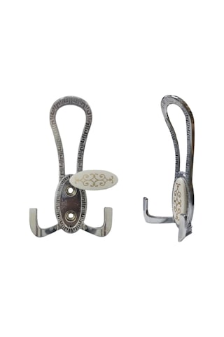 Krom Desenli Vestiyer Portmanto 10 Adet Askılık Metal Krom