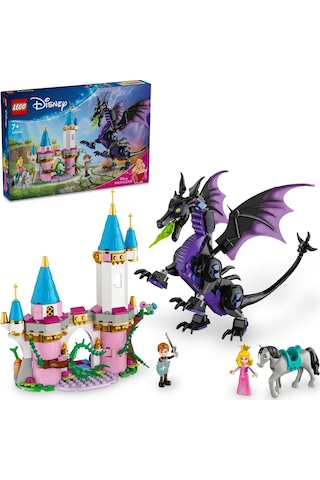 LEGO® │ Disney Princess Malefiz’in Ejderha Formu 43240 - 7 Yaş & Üzeri Çocuklar için Yaratıcı Oyuncak Yapım Seti (583 Parça)