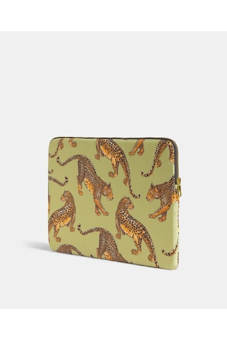 Wouf Avo Leopard 13" & 14" Kadın Laptop Kılıfı Ss260037 34,5x24,5x2 Cm Yeşil