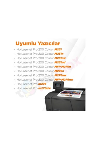 Hp 131a - Cf210a Uyumlu Toner Takım 2'li Set +1 Siyah