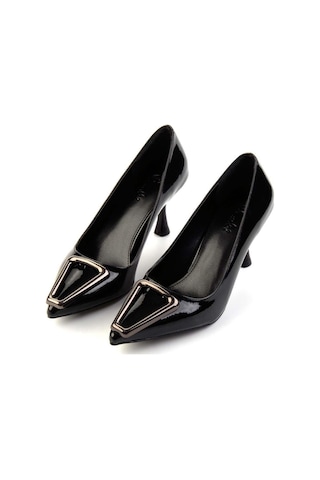 Siyah Kadın Klasik Topuklu Ayakkabı K01792300008 Siyah