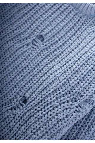 Cigit Selanik Triko Kazak 2-8 Yaş A Mavi Mavi