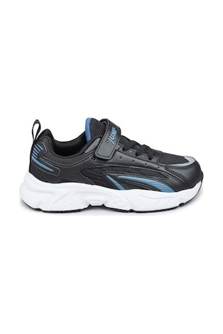 Jump 29604 Unisex Çocuk Sneaker Günlük Spor Ayakkabı Siyah Siyah