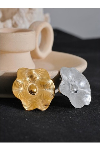 Altın Eetit Yeni Paslanmaz Çelik Metal Çiçek Broş Bildirimi Korsaj Kostüm Aksesuarları Takı Charm Bijoux Kadınlar İçin Toptan Altın