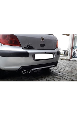 Peugeot 307 Gri Difüzör Çiftli Kare Egzoz Görünümlü D Tip Difizör