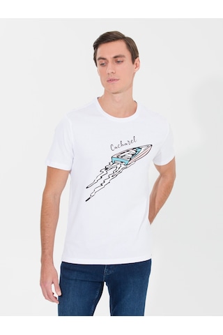 Cacharel Erkek Beyaz Tişört 50266515-vr013