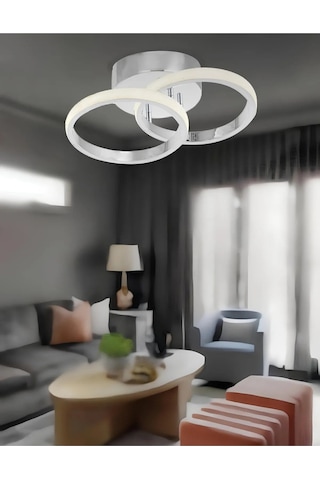 Hollyuv Model Tekli Plafonyer Beyaz Işık Ultra Power Avize.