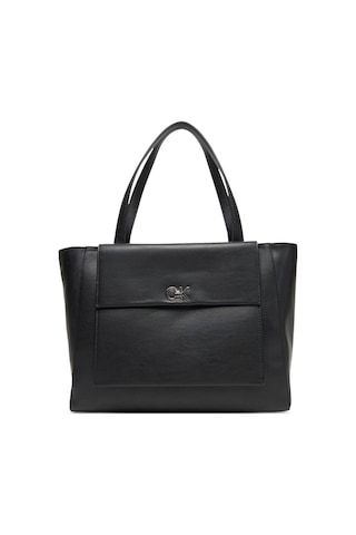 Calvin Klein Ck Re-lock Medıum Shopper Kadın Siyah Çanta Lv04f3223g-ub1 Siyah