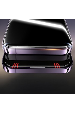 Apple Uyumlu iPhone 17 Air Mbfx 2.5d Oliv Hd Temperli Cam Ekran Koruyucu + Kolay Uygulama Aparatı - Şeffaf