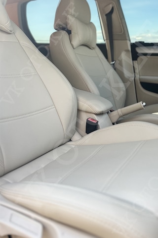 Vk Auto Volkswagen Golf Uyumlu Araca Özel Koltuk Kılıfı K-beyaz