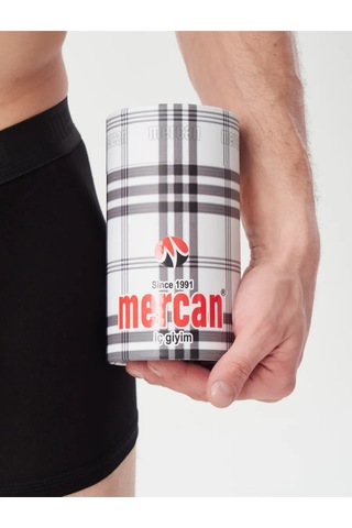 Mercan 3 Lü Siyah Erkek Modal Boxer