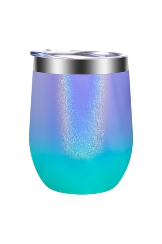 Ruicoo Paslanmaz Çelik Termos Kupa - 12oz Sıcak/soğuk Koruma, Seyahat Ve Ofis İçin 112 Karakter Çok Renkli