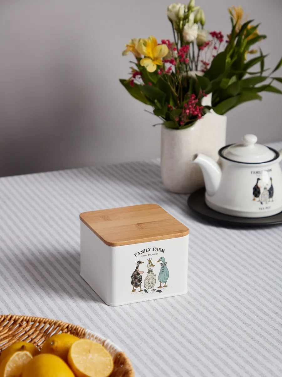 Agness Family Farm 800 Ml Kapaklı Metal Çay Kavanozu 326887458