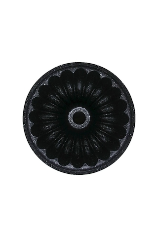 Klasik Dilimli Model Döküm Göbekli Kek Kalıp Çap: 25cm - Derinlik: 9.5cm 4741 Altın - Gri