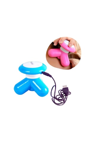 3 Başlıklı Titreşimli Usb Şarjlı Mini El Masaj Aleti 5477