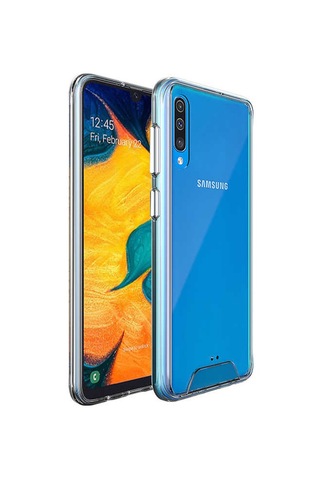 Samsung Uyumlu Galaxy A30s Kılıf Zore Gard Silikon Renksiz