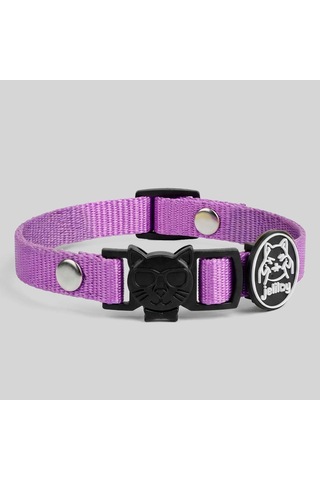 Charmlı Kedi Boyun Tasması Safety Click Mor