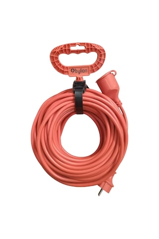 Seyyar Uzatma Kablosu - 3x1.5mm² Kalın Kablo Kesiti, Ip44 Su Ve Toz Korumalı Bylion Dış Mekan Uzatma Kablosu, Yüksek Görünürlüklü Turuncu 10m / 20m Seçenekli 20 Metre