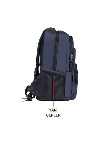 Case Club Dada 13 Günlük Okul Sırt Çantası Ortopedik 15.6 İnç Usb Girişli Lacivert