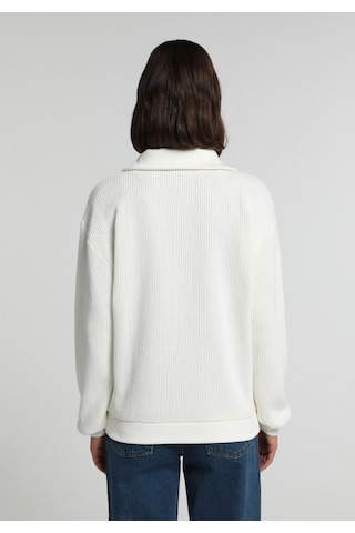 Colin's Colins Regular Fit Fermuarlı Nakışlı Kadın Ekru Sweatshirt Cl1082704 Q1.v2 Ecr