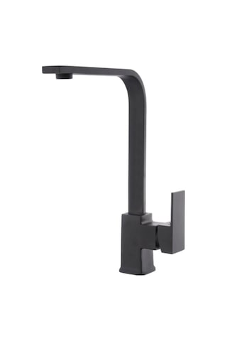 Kare Siyah Model Aç Kapa Mutfak Eviye Bataryası Siyah