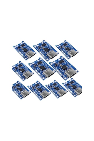Tp4056 Type-c Korumalı 18650 Lipo Pil Şarj Devresi 10 Adet
