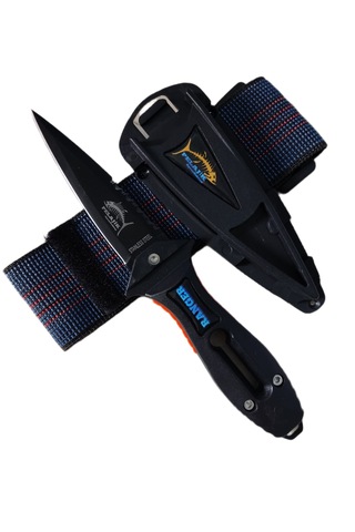 Pelajik Ranger Pro Kol Bandı Dalış Bıçağı Şiş Kakıçlı Paslanmaz Çelik Zıpkıncı Bıçağı Siyah