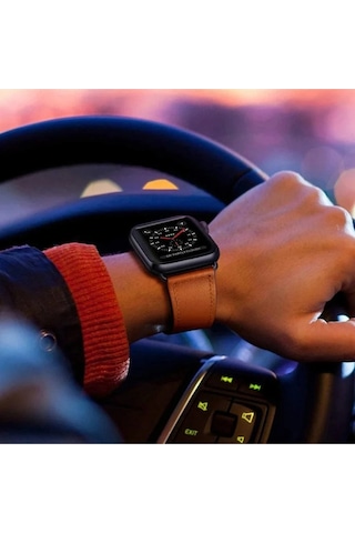 Ugr02 Apple Uyumlu Watch 38mm Kr415 Luaz Deri Kordon - Beyaz