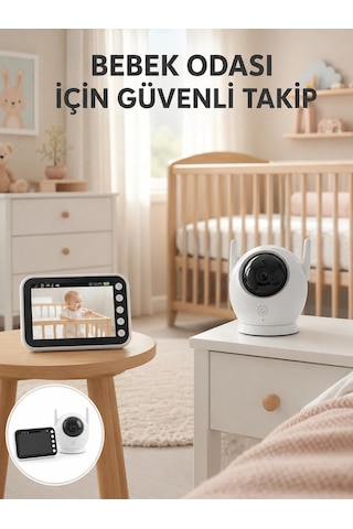 Znv Zenvia Mey İthalat Canlı İzleme Özellikli Ses Takipli Bebek Monitörü Yeni Nesil Znv2025 Cmn