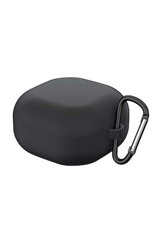 Forzacase Samsung Galaxy Buds 4 / 4 Pro İle Uyumlu Anahtar Askılıklı Bluetooth Kulaklık Kılıfı - Fc1216 Mat Siyah