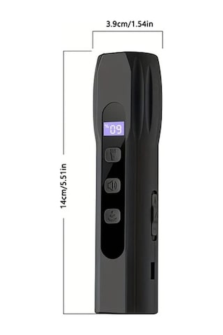 Willowhaven Ses Dalgası Teknolojili 3 Seviyeli Köpek Kovucu Led Fenerli Siyah