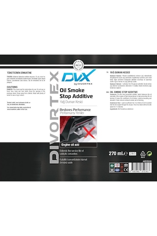 Dvx Duman Kesici Önleyici Yağ Katkısı 270 ML