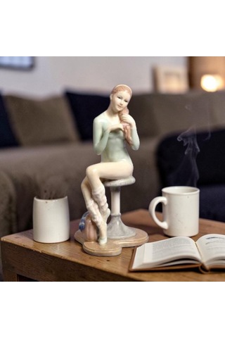Dekoratif Balerin Biblo Wise Veronese Zarif Dans Figürü Porselen Obje 18 Cm .