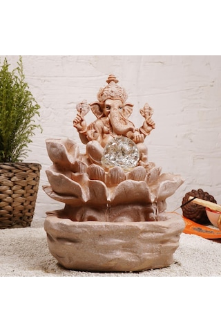 Zen Ganesha Temalı Beyaz Su Şişesi