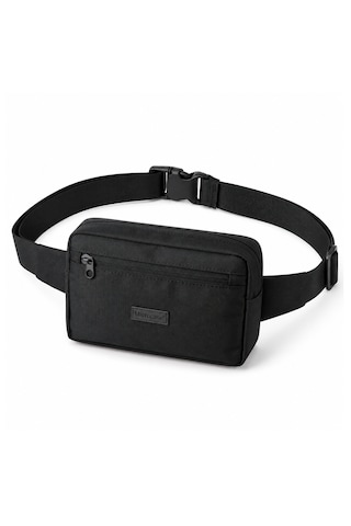 Microcase 3 Bölmeli Ayarlanabilir Askılı Unisex Bel Ve Omuz Çantası Siyah Al5681