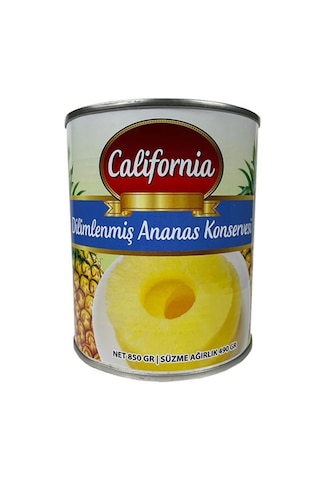 California Ananas Konserve Dilimli 850 G California Ananas Konserve Dilimli 850 G