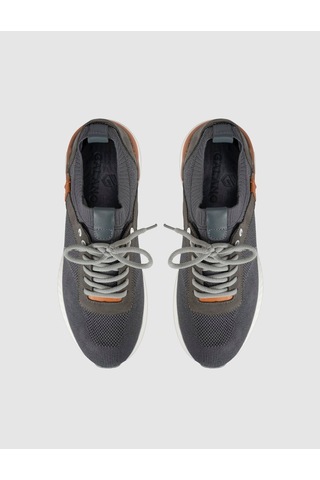 Cabani Erkek Triko Detaylı Kışlık Sneaker Füme