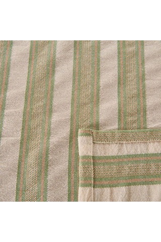 Evidea Soft Freya Masa Örtüsü - Yeşil / Ekru - 140x200 Cm Yeşil / Ekru