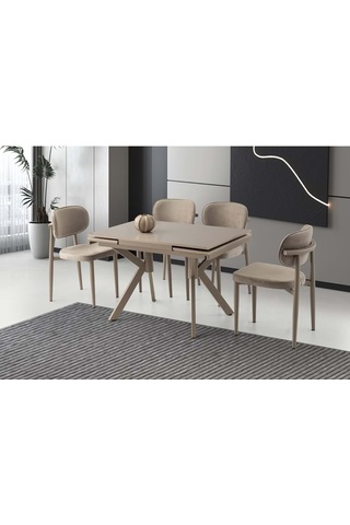 Mobilgen Sadece Masa Cappicino 110+60 Petra Açılabilir Masa Cappucino