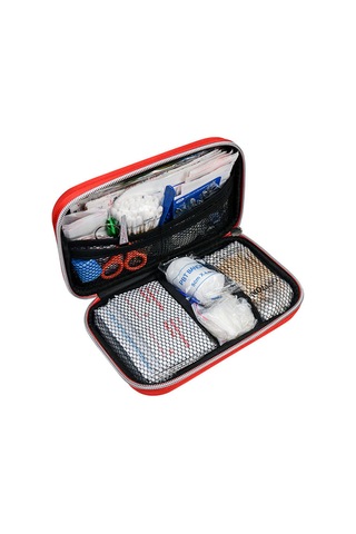 Jeehugo Kırmızı Eva Aile Çıktı İlk Yardım Seti, 18 Tür 44 Parça - Araç Ve Dış Aktiviteler İçin İlk Yardım Çantası Kırmızı