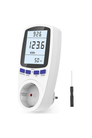 Enerji Maliyeti Ölçüm Cihazı, Elektrik Maliyeti Ölçüm Cihazı, Lcd Ekranlı Ve Rastgele Modlu Priz, Güç Ölçü