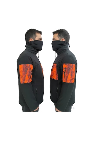 Mysia Outdoor Siyah Orman Desen Soft Shell Taktik Polar Mont Avcı 7 Cep Çok Renkli