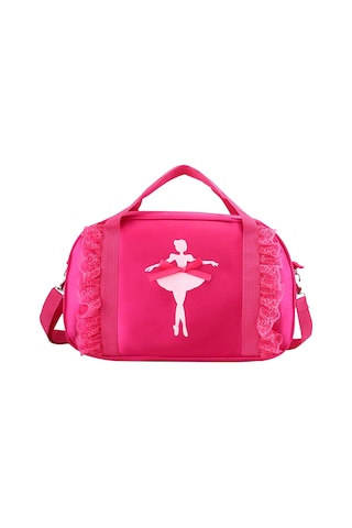 Homyl Bale Dans Çantası Tatlı Tutu Elbise Seyahat Için Çocuk Kırmızı Gül